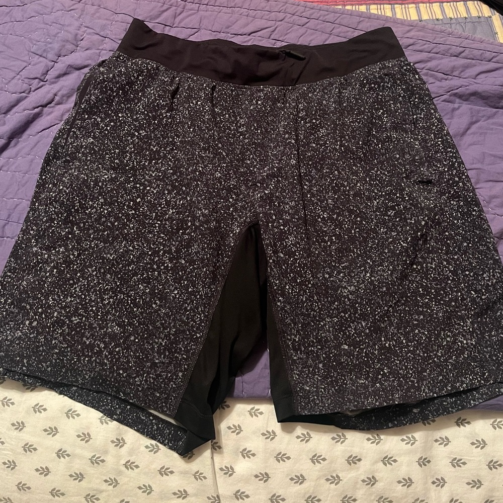Large Black Lululemon Athletic Shorts